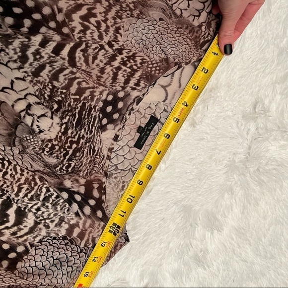 Rag & bone • Botany Feather Print Silk Top XS - Picture 6 of 11